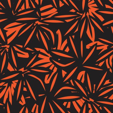 Moda tekstil, grafik, arka plan ve el sanatları için kusursuz desenli fırça darbeleri