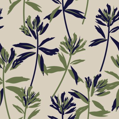 Moda tekstil, grafik, arka plan ve el sanatları için kusursuz desenli fırça darbeleri