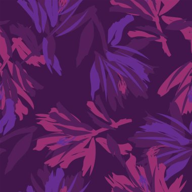 Moda tekstil, grafik, arka plan ve el sanatları için kusursuz desenli fırça darbeleri