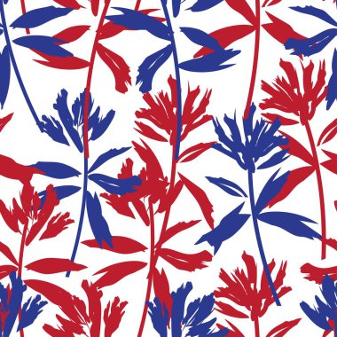 Moda tekstil, grafik, arka plan ve el sanatları için kusursuz desenli fırça darbeleri