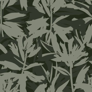 Moda tekstil, grafik, arka plan ve el sanatları için kusursuz desenli fırça darbeleri