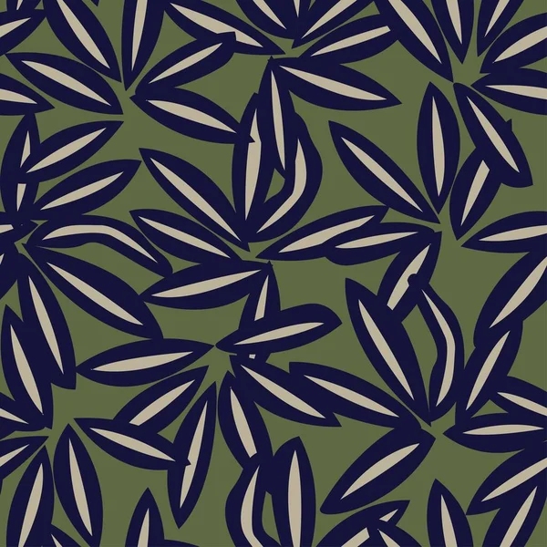 Blommig Penseldrag Sömlös Mönster Design För Mode Textilier Grafik Bakgrunder — Stock vektor