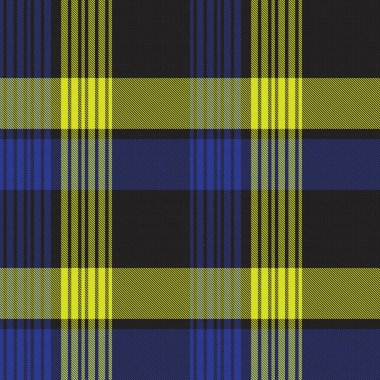 Moda tekstil ve grafikleri için uygun sarı asimetrik ekose desenli kusursuz desen