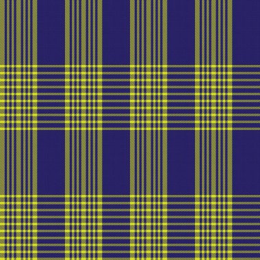 Moda tekstil ve grafikleri için uygun sarı asimetrik ekose desenli kusursuz desen