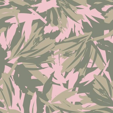 Moda tekstil, grafik, arka plan ve el sanatları için kusursuz desenli fırça darbeleri