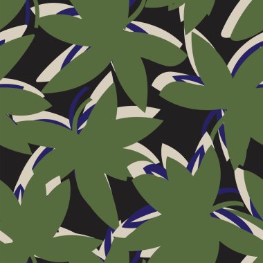 Moda tekstil, grafik, arka plan ve el sanatları için kusursuz desenli fırça darbeleri