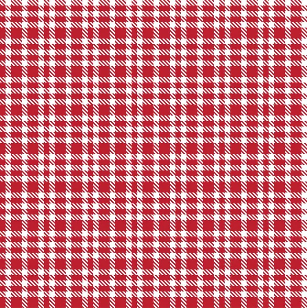 Piros Aszimmetrikus Kockás Texturált Zökkenőmentes Minta Alkalmas Divat Textil Grafika — Stock Vector
