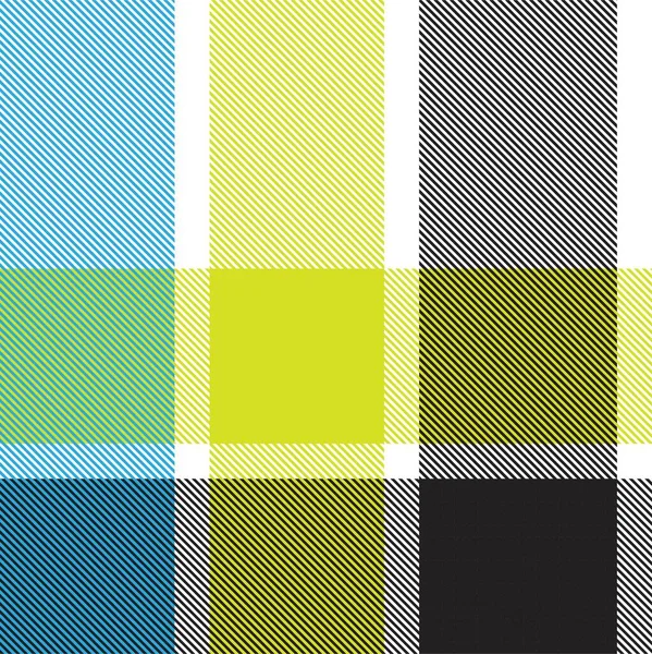Moda Tekstil Grafikleri Için Uygun Sarı Asimetrik Ekose Desenli Kusursuz — Stok Vektör