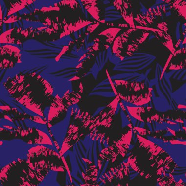 Moda tekstil, grafik, arka plan ve el sanatları için kusursuz desenli fırça darbeleri