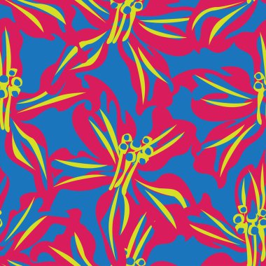 Moda tekstil, grafik, arka plan ve el sanatları için kusursuz desenli fırça darbeleri