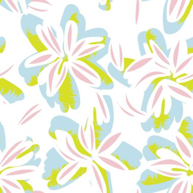 Moda tekstil, grafik, arka plan ve el sanatları için kusursuz desenli fırça darbeleri