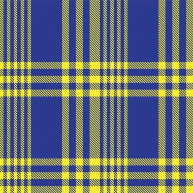 Moda tekstil ve grafikleri için uygun sarı asimetrik ekose desenli kusursuz desen