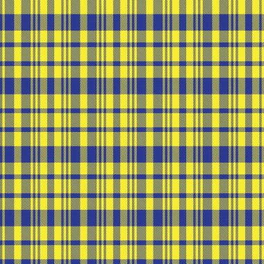 Moda tekstil ve grafikleri için uygun sarı asimetrik ekose desenli kusursuz desen