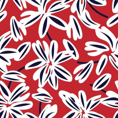 Moda tekstil, grafik, arka plan ve el sanatları için çiçek desensiz arkaplan