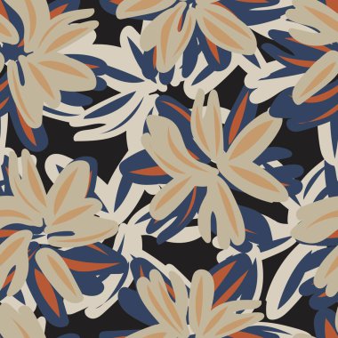 Moda tekstil, grafik, arka plan ve el sanatları için çiçek desensiz arkaplan