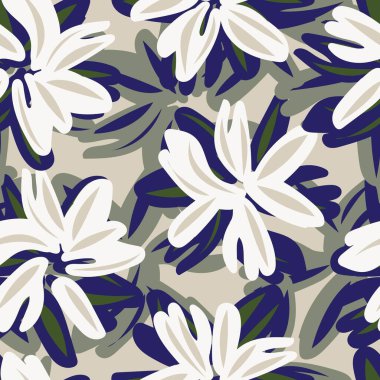 Moda tekstil, grafik, arka plan ve el sanatları için çiçek desensiz arkaplan