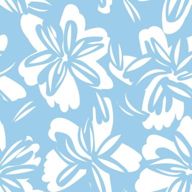 Moda tekstil, grafik, arka plan ve el sanatları için çiçek desensiz arkaplan