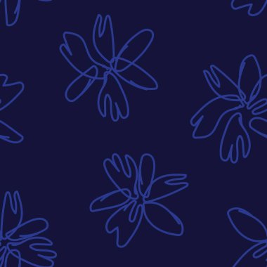 Moda tekstil, grafik, arka plan ve el sanatları için çiçek desensiz arkaplan