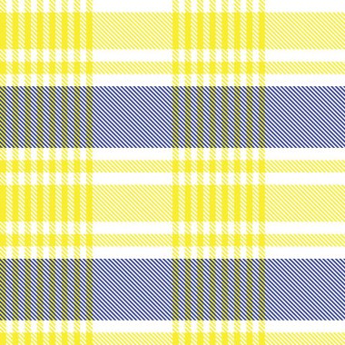 Moda tekstil ve grafikleri için uygun sarı asimetrik ekose desenli kusursuz desen