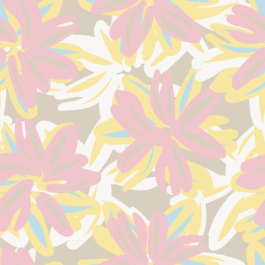 Moda tekstil, grafik, arka plan ve el sanatları için çiçek desensiz arkaplan