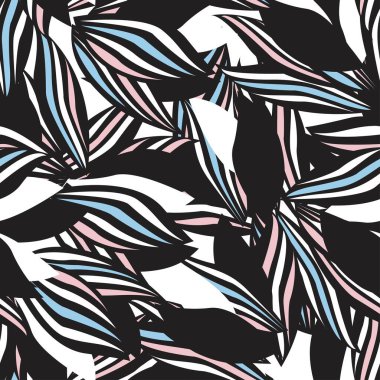 Moda tekstil, grafik, arka plan ve el sanatları için çiçek desensiz arkaplan