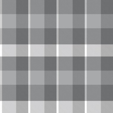 Moda tekstil ve grafikleri için uygun gri asimetrik ekose desenli kusursuz desen
