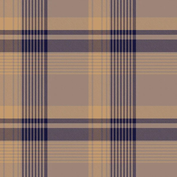 Brown Asymmetric Plaid Texturierte Nahtlose Muster Geeignet Für Modetextilien Und — Stockvektor