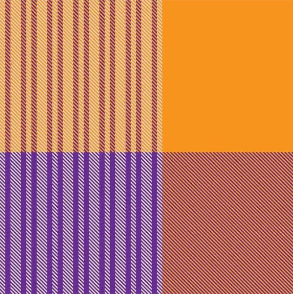 Orange Asymmetric Plaid Textuur Naadloos Patroon Geschikt Voor Mode Textiel — Stockvector