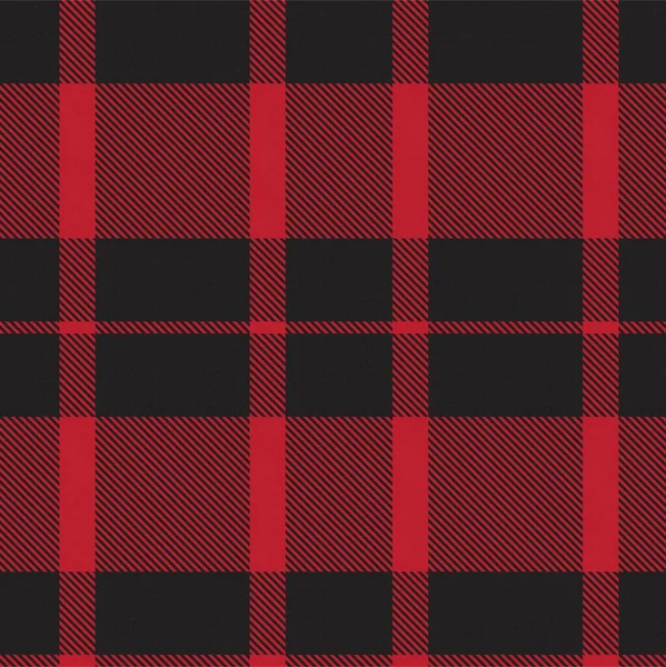 Rosso Asimmetrico Plaid Strutturato Modello Senza Cuciture Adatto Tessuti Moda — Vettoriale Stock