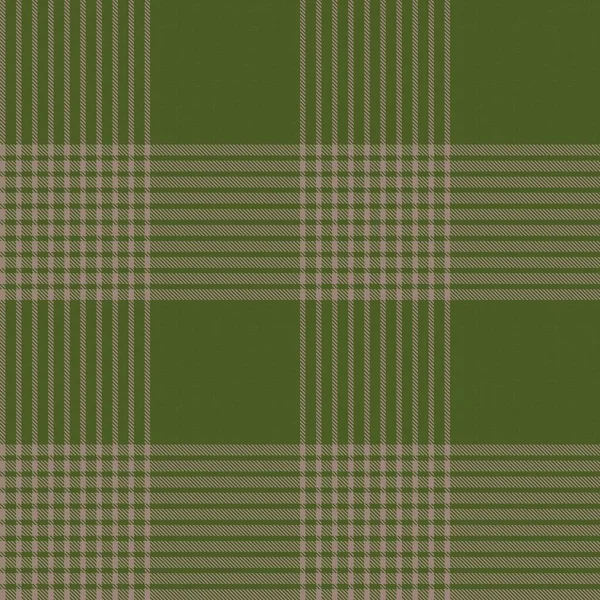 Green Asymmetric Plaid Textuur Naadloos Patroon Geschikt Voor Mode Textiel — Stockvector