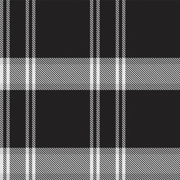 Black White Asymtric Plaid 텍스처없는 직물과 그래픽에 — 스톡 벡터