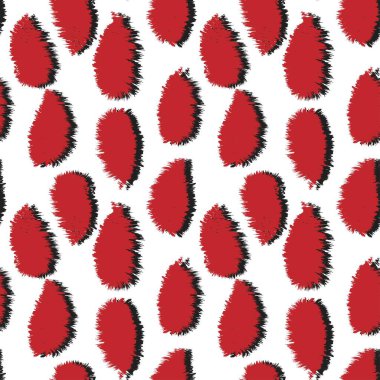 Moda tekstil ürünleri, ev eşyaları, grafikler, arka planlar için soyut fırça darbeleri kürk deseni tasarımı