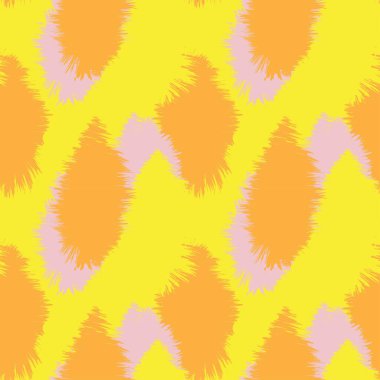 Moda tekstil ürünleri, ev eşyaları, grafikler, arka planlar için soyut fırça darbeleri kürk deseni tasarımı