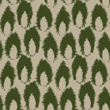 Moda tekstil ürünleri, ev eşyaları, grafikler, arka planlar için soyut fırça darbeleri kürk deseni tasarımı