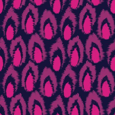 Moda tekstil ürünleri, ev eşyaları, grafikler, arka planlar için soyut fırça darbeleri kürk deseni tasarımı