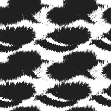 Moda tekstil ürünleri, ev eşyaları, grafikler, arka planlar için soyut fırça darbeleri kürk deseni tasarımı