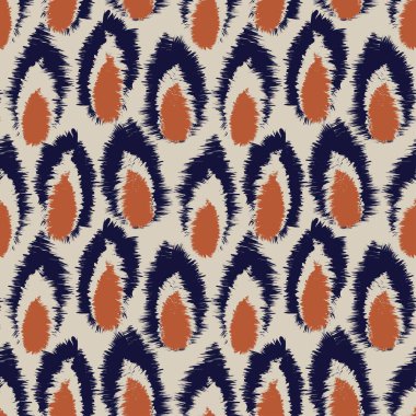 Moda tekstil ürünleri, ev eşyaları, grafikler, arka planlar için soyut fırça darbeleri kürk deseni tasarımı