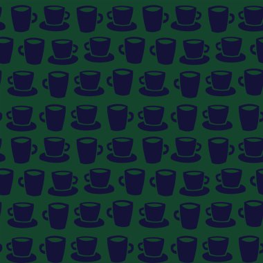 Moda tekstil, el sanatları, markalaşma, pazarlama ve web materyalleri için kusursuz kahve fincanları tasarımı