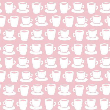 Moda tekstil, el sanatları, markalaşma, pazarlama ve web materyalleri için kusursuz kahve fincanları tasarımı