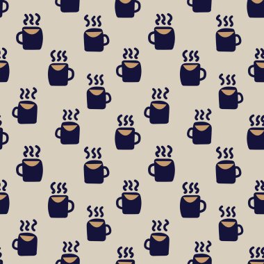 Moda tekstil, el sanatları, markalaşma, pazarlama ve web materyalleri için kusursuz kahve fincanları tasarımı