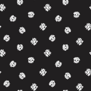 Web sitesi grafikleri ve moda tekstili için Noel Kar Taneleri Tatili kusursuz desen arkaplanı