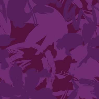 Moda tekstil, grafik, arka plan ve el sanatları için kusursuz desenli fırça darbeleri