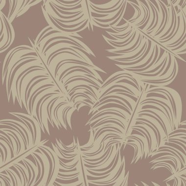 Moda tekstil, grafik ve el sanatları için tropik yapraksız desen tasarımı