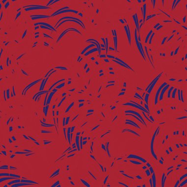 Moda tekstil, grafik ve el sanatları için tropik yapraksız desen tasarımı