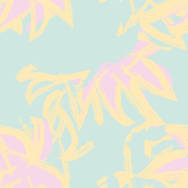 Tropik Yaprak Fırçası, moda tekstil, grafik ve el sanatları için kusursuz desen tasarımı yaptı