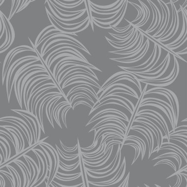 Moda tekstil, grafik ve el sanatları için tropik yapraksız desen tasarımı