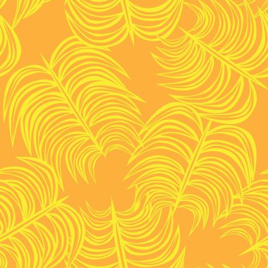 Moda tekstil, grafik ve el sanatları için tropik yapraksız desen tasarımı