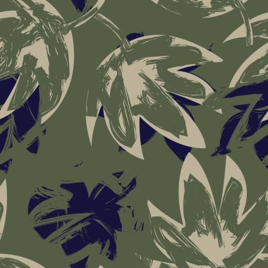 Tropik Yaprak Fırçası, moda tekstil, grafik ve el sanatları için kusursuz desen tasarımı yaptı