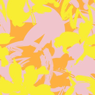 Moda tekstil, grafik, arka plan ve el sanatları için kusursuz desenli fırça darbeleri