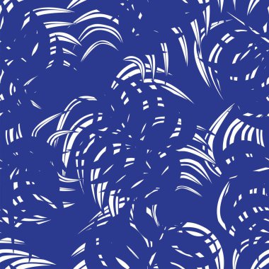 Moda tekstil, grafik ve el sanatları için tropik yapraksız desen tasarımı